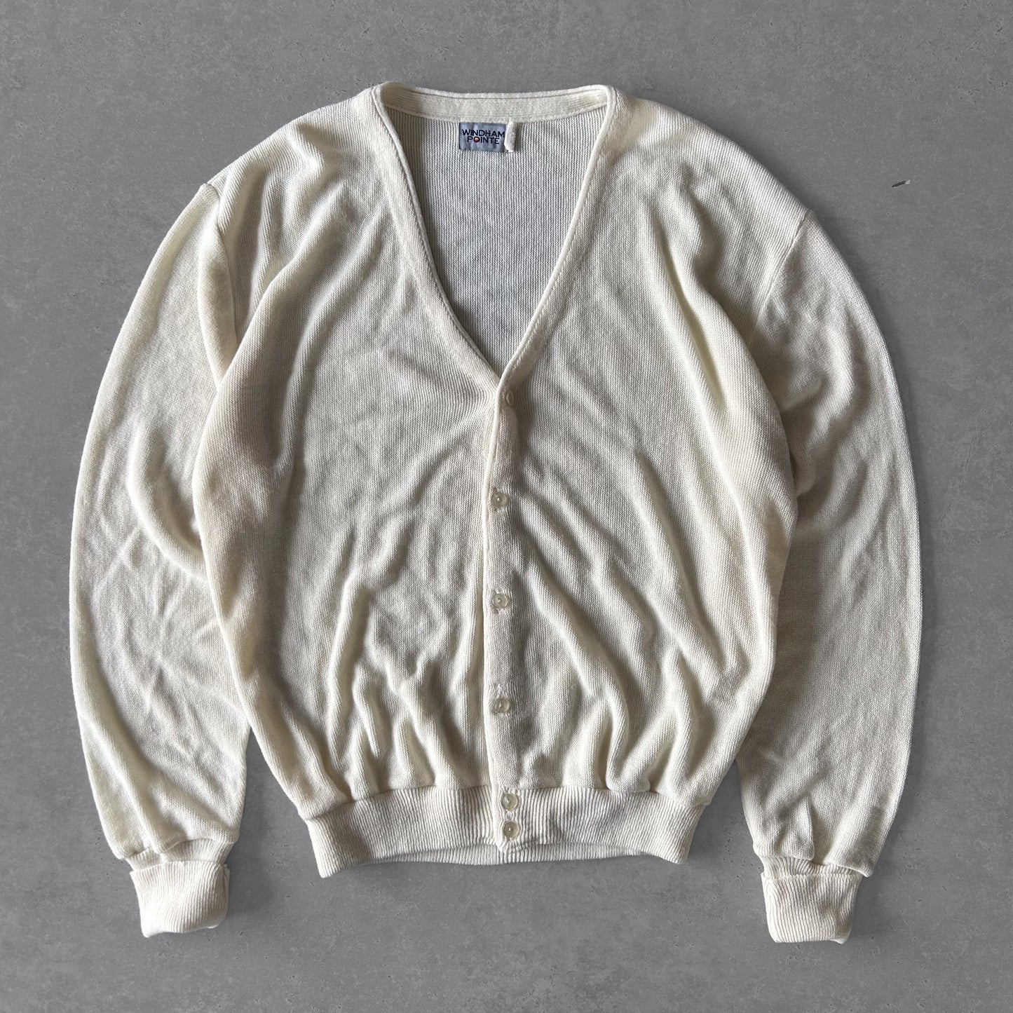 Windham Pointe Cream V-Neck Cardigan