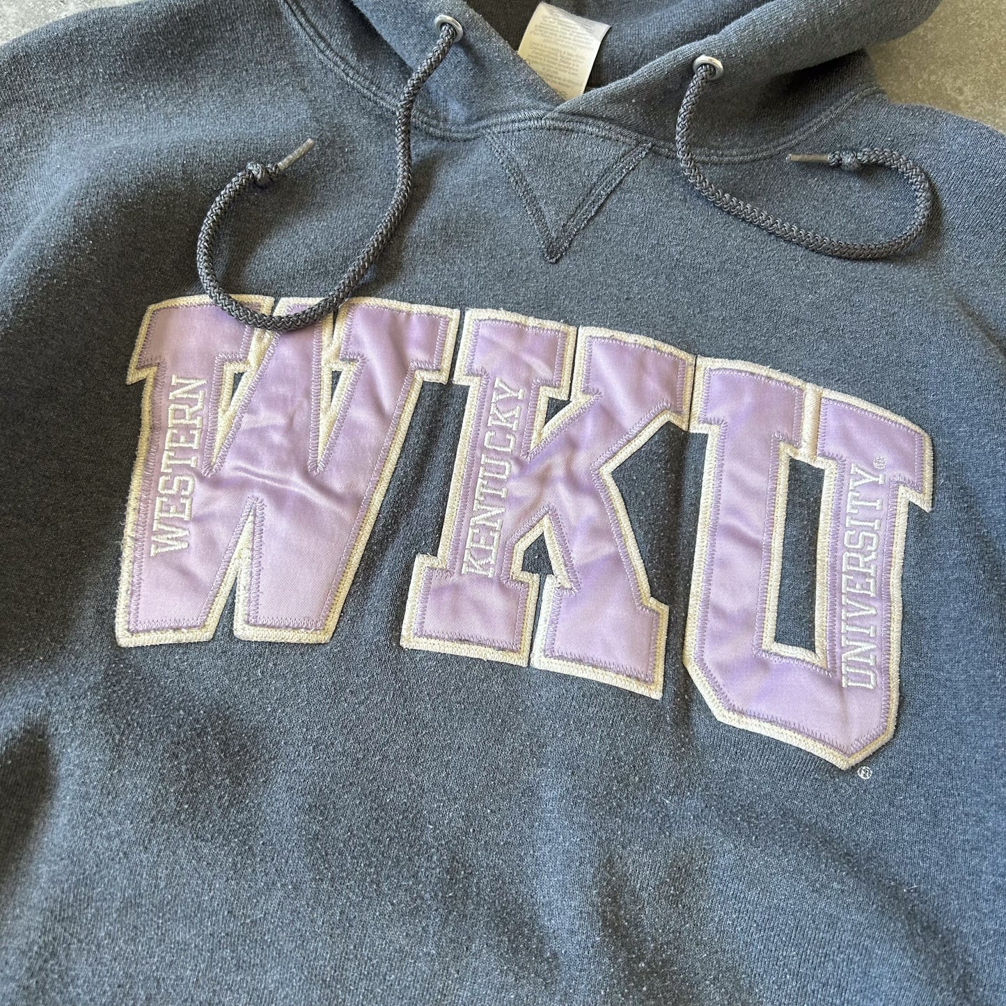 1990s - vintage russell athletic western kentucky university hoodie