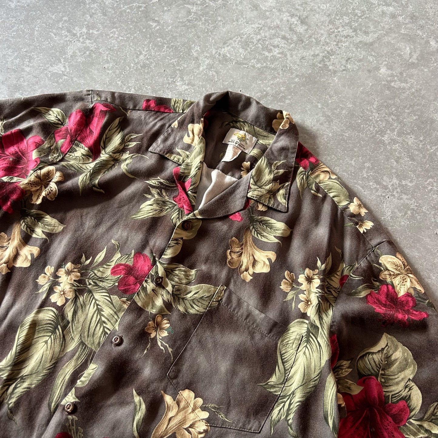 Vintage Hawaiian Floral Shirt by Ho Aloha
