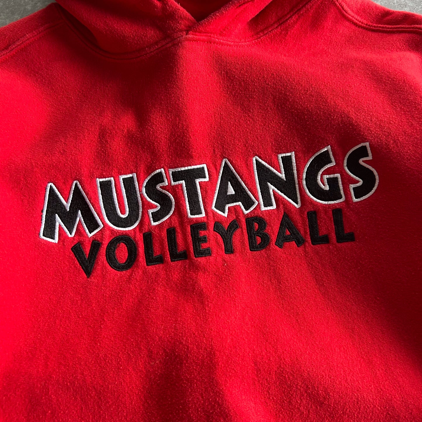 Red Mustangs Volleyball Hoodie