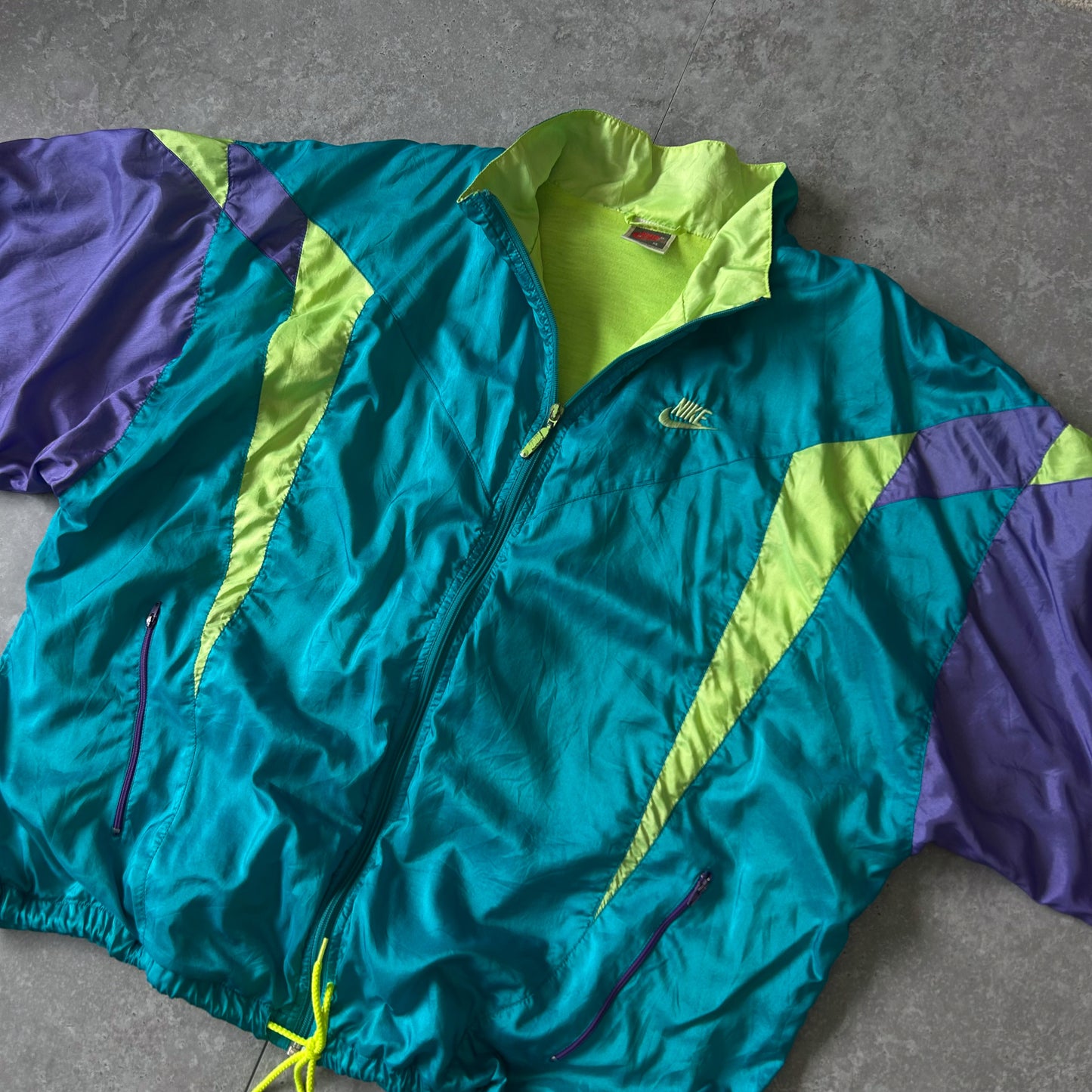 Vintage Nike Teal & Purple Windbreaker Jacket