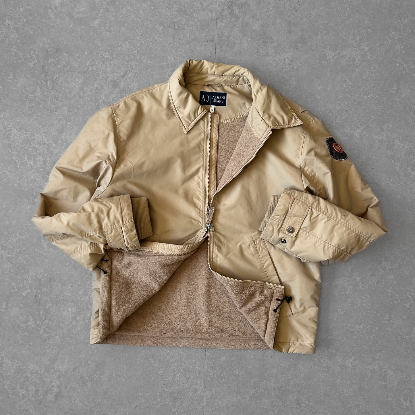vintage Armani Jeans Beige Jacket