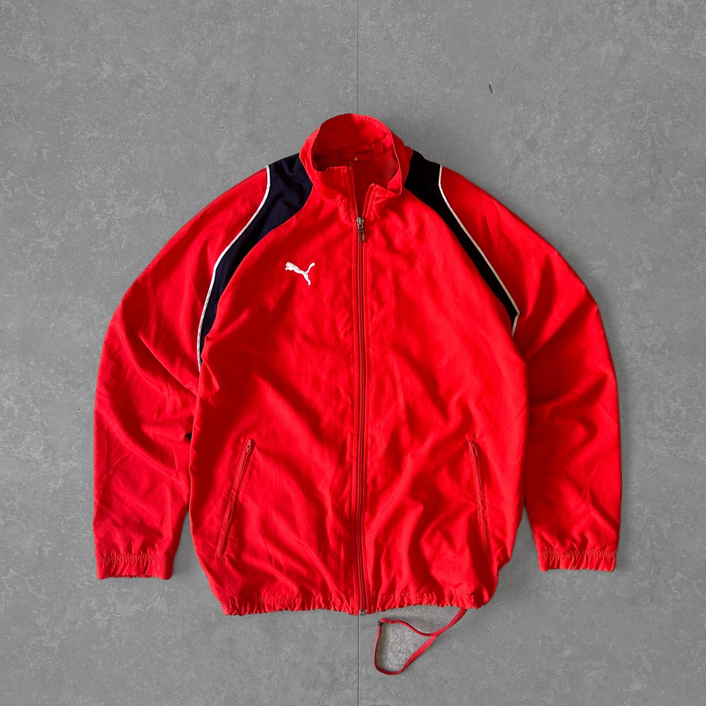 Puma Red Active Jacket with Navy Accents