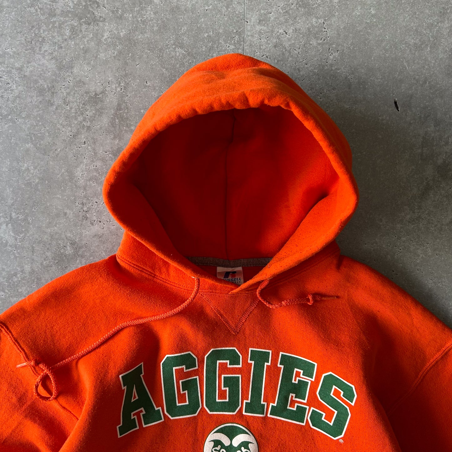 Vintage Russell Athletic Aggies Orange Hoodie