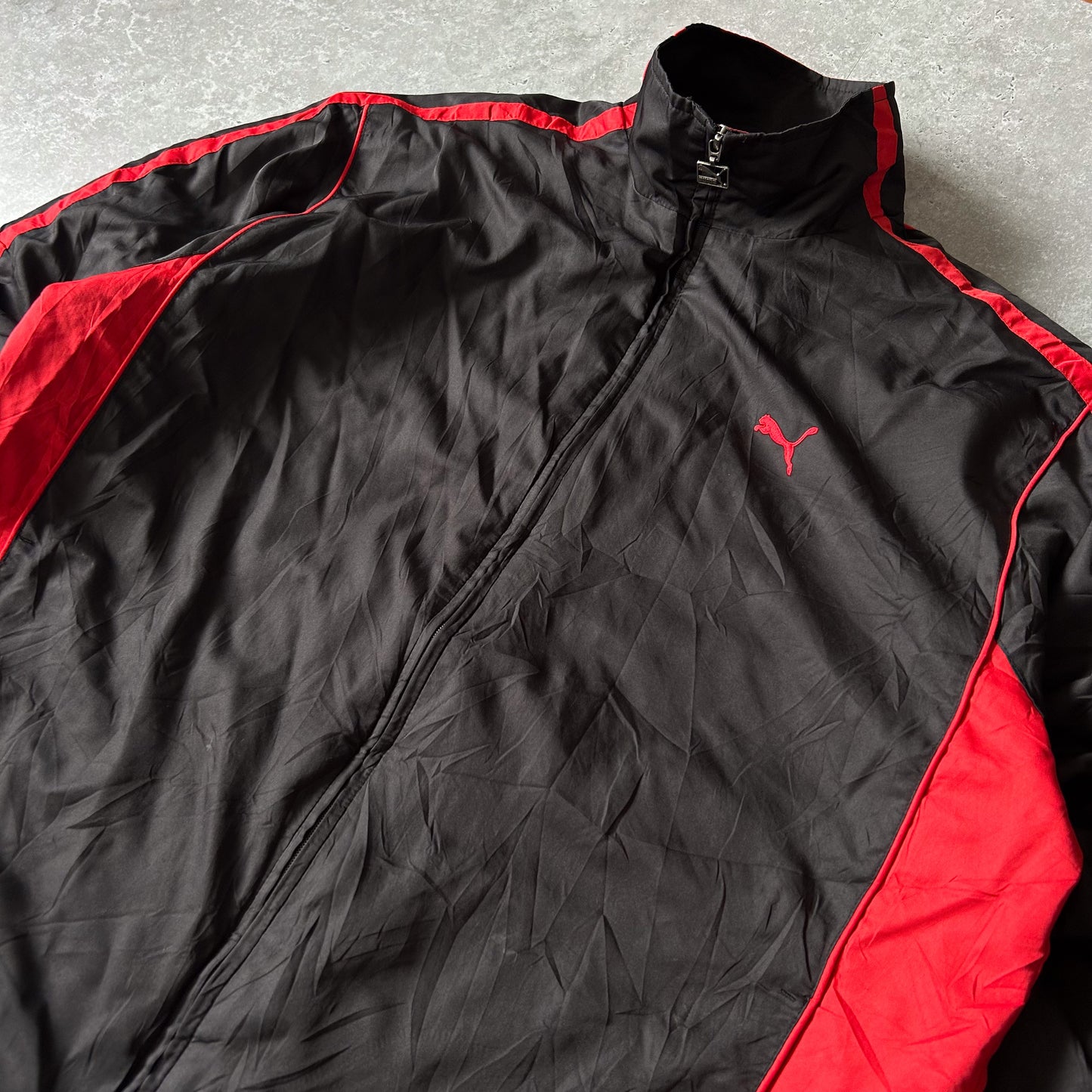 Puma Activewear Jacket in Black and Red