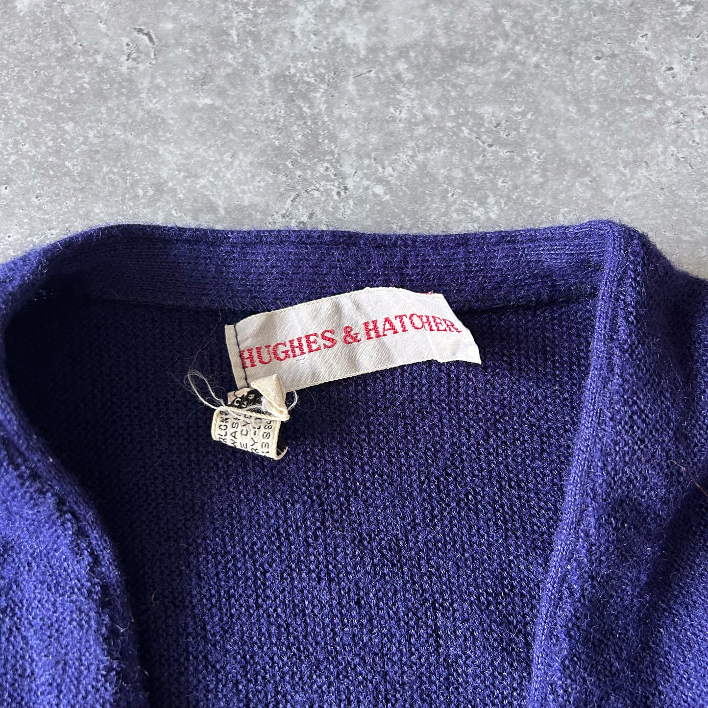 Vintage Purple Cardigan by Hughes & Hatcher