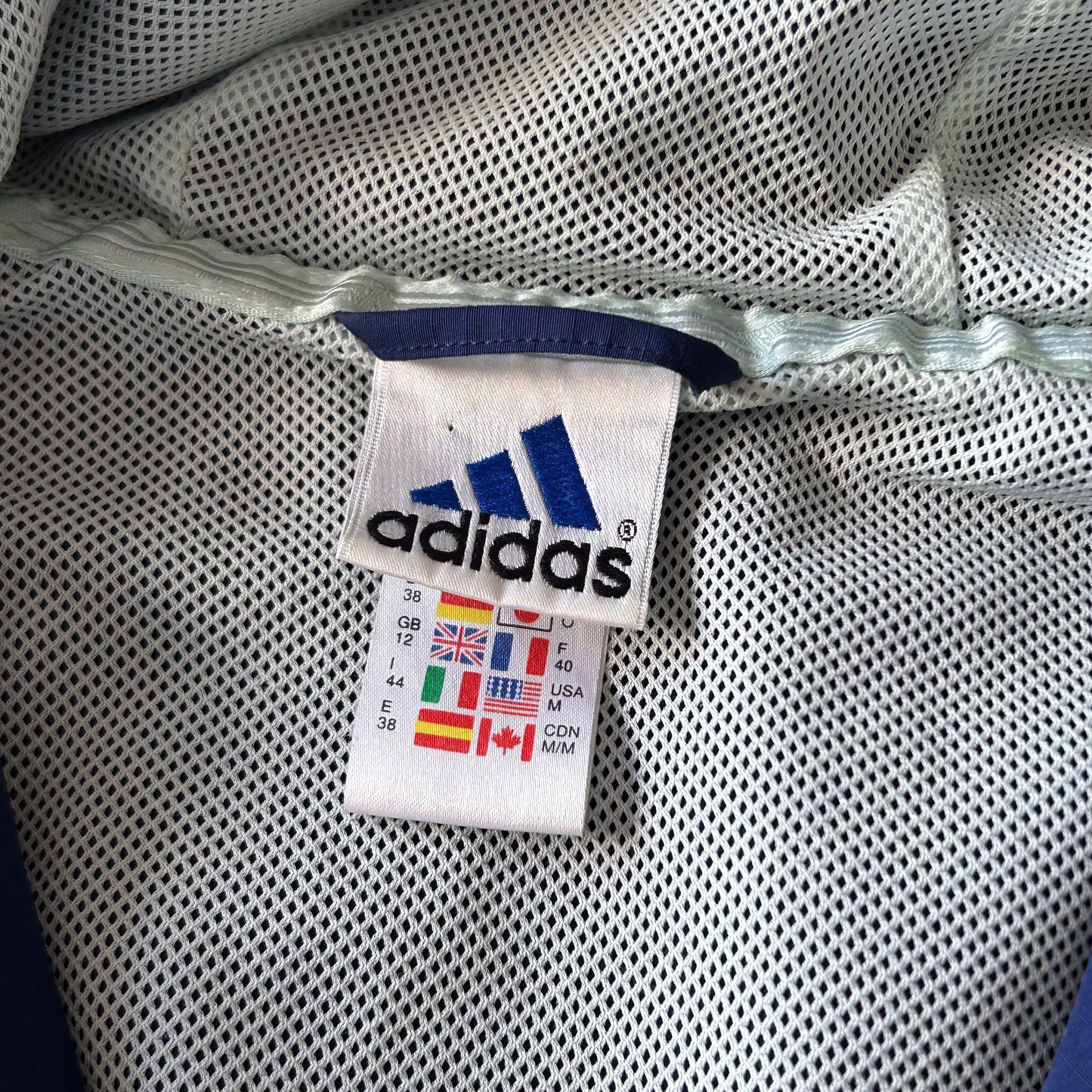 Adidas Navy Half-Zip Hooded Jacket