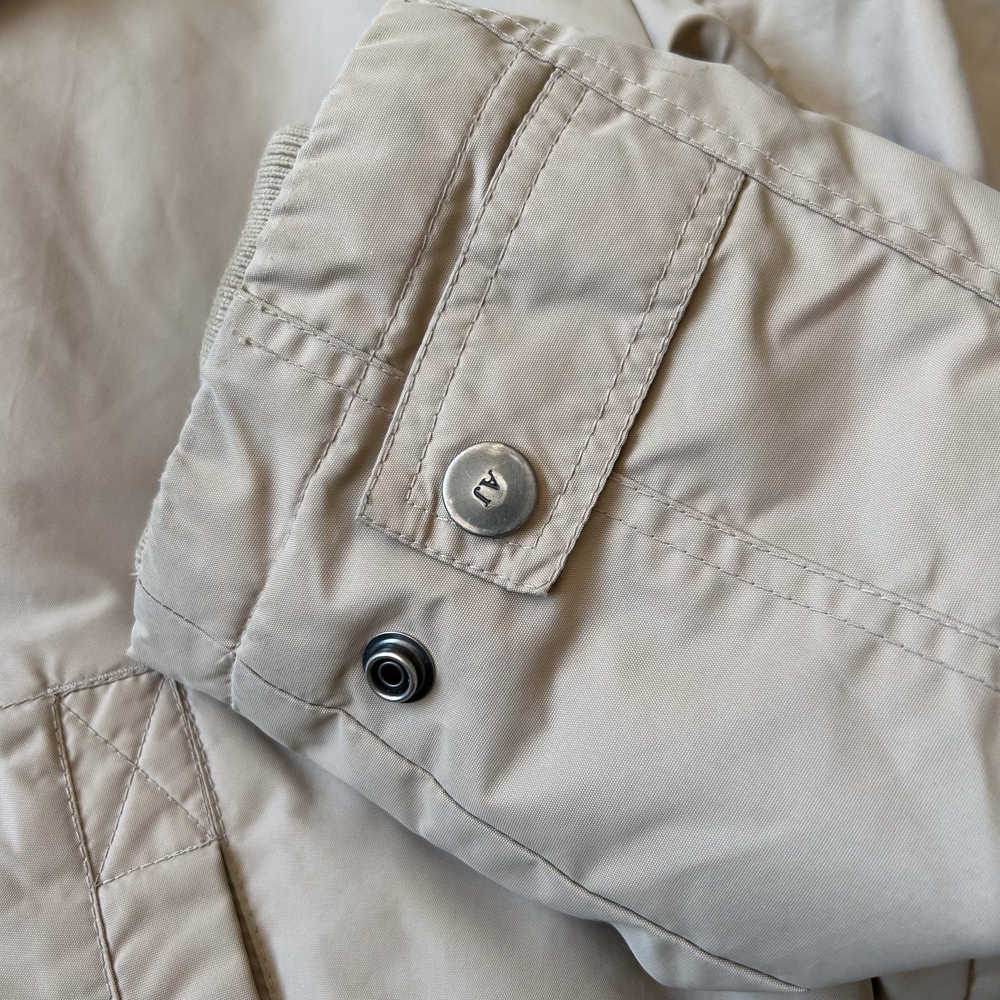 vintage Armani Jeans Beige Jacket