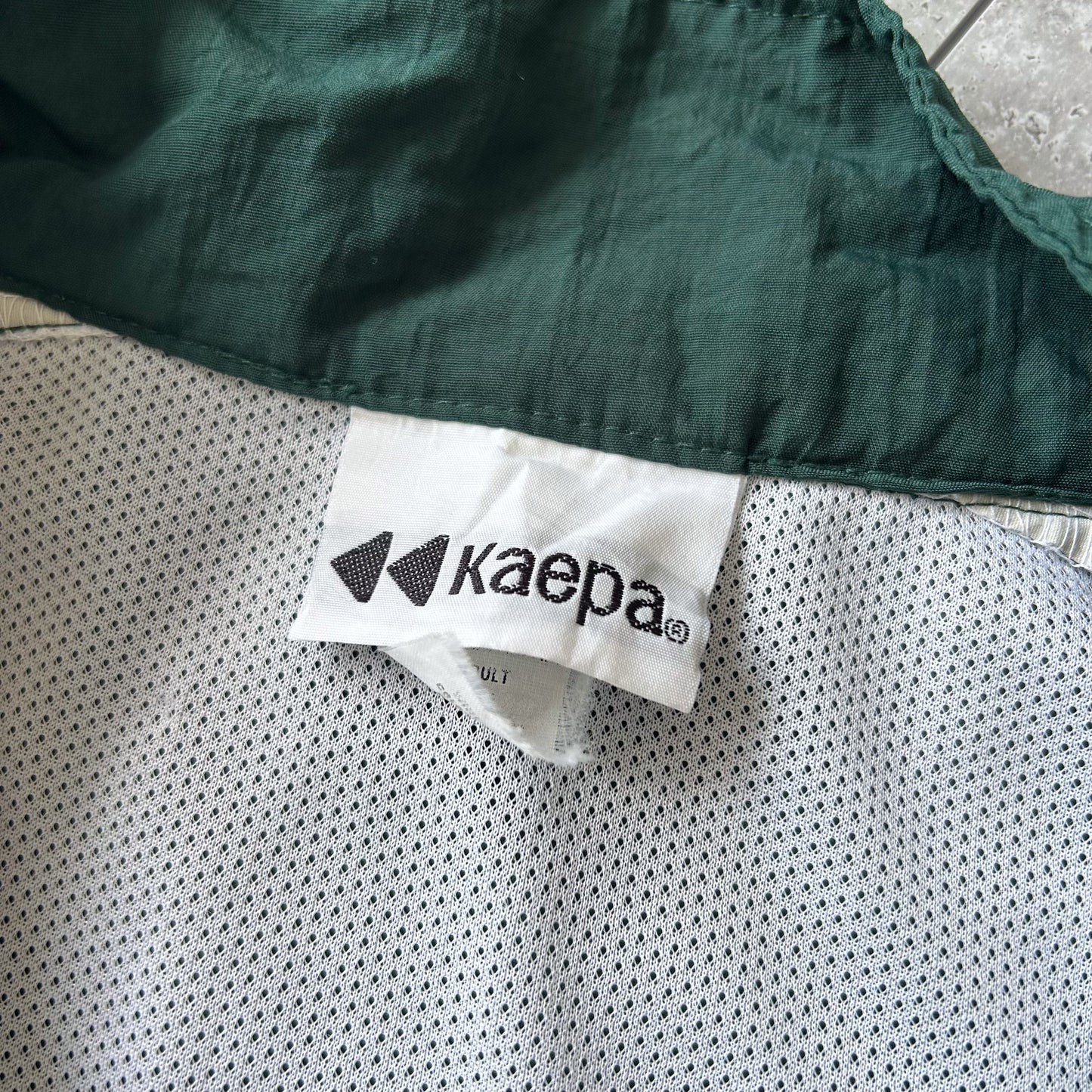 Vintage Kaepa Green & White Active Jacket