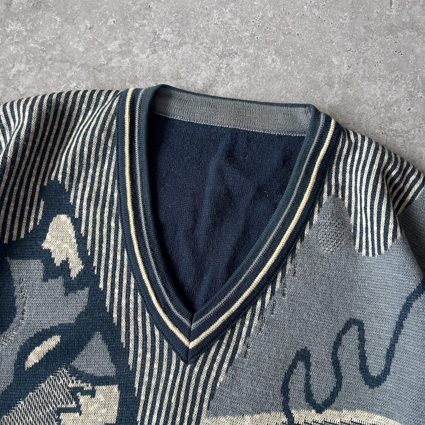 Vintage Men's British Isles Pattern Sweater