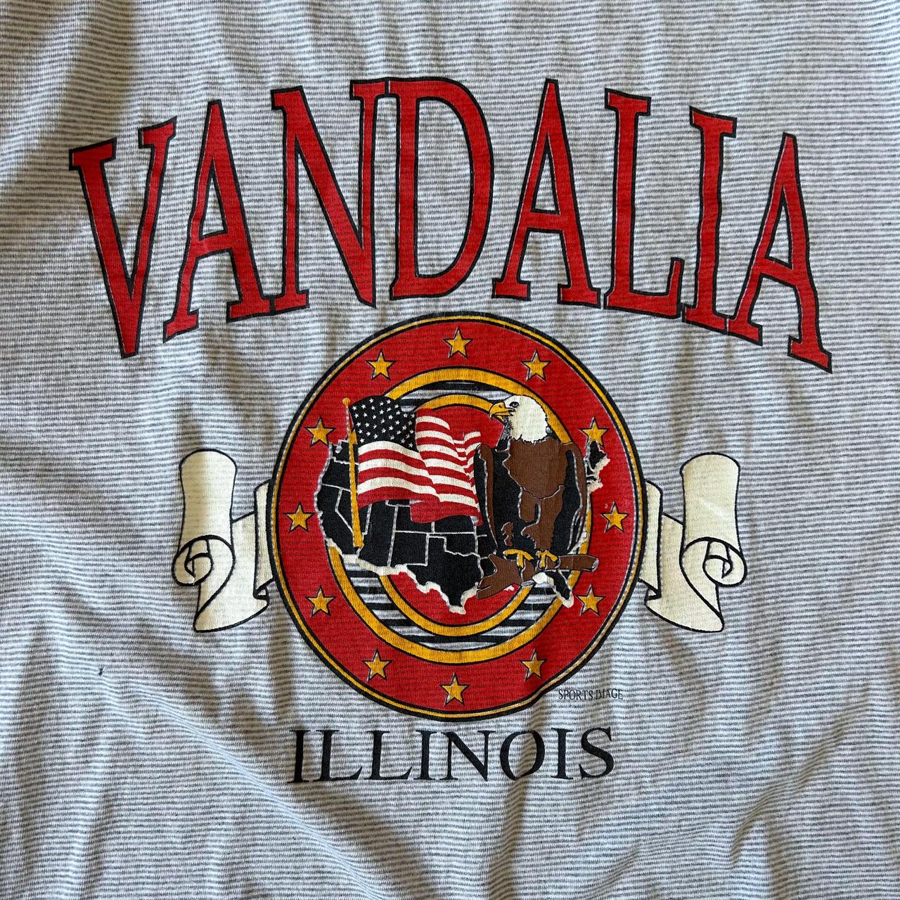 1990s - single stitch boxy 'vandalia' graphic tee