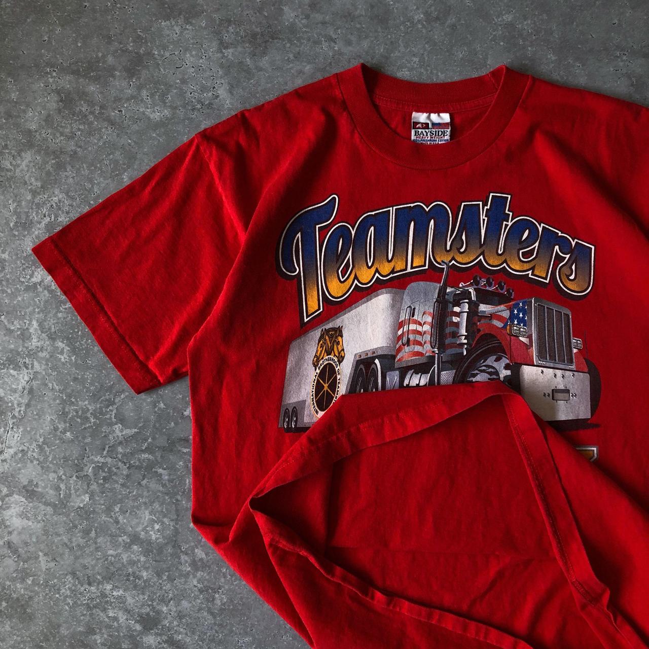 1990s - boxy 'teamsters' graphic tee