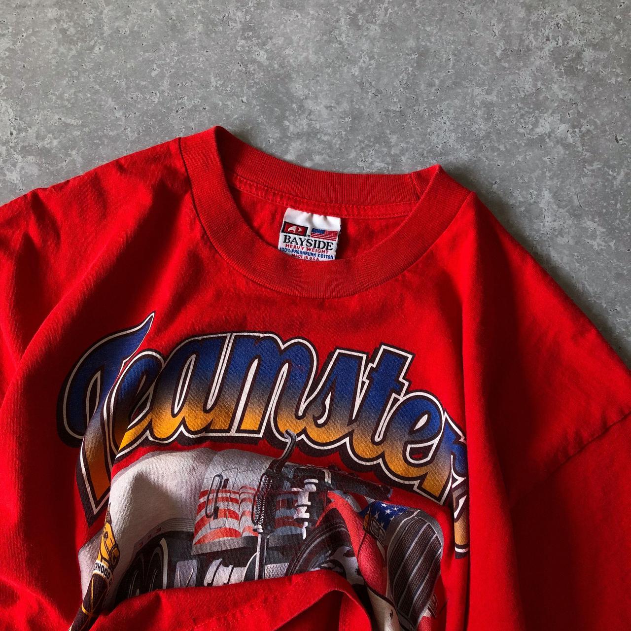 1990s - boxy 'teamsters' graphic tee