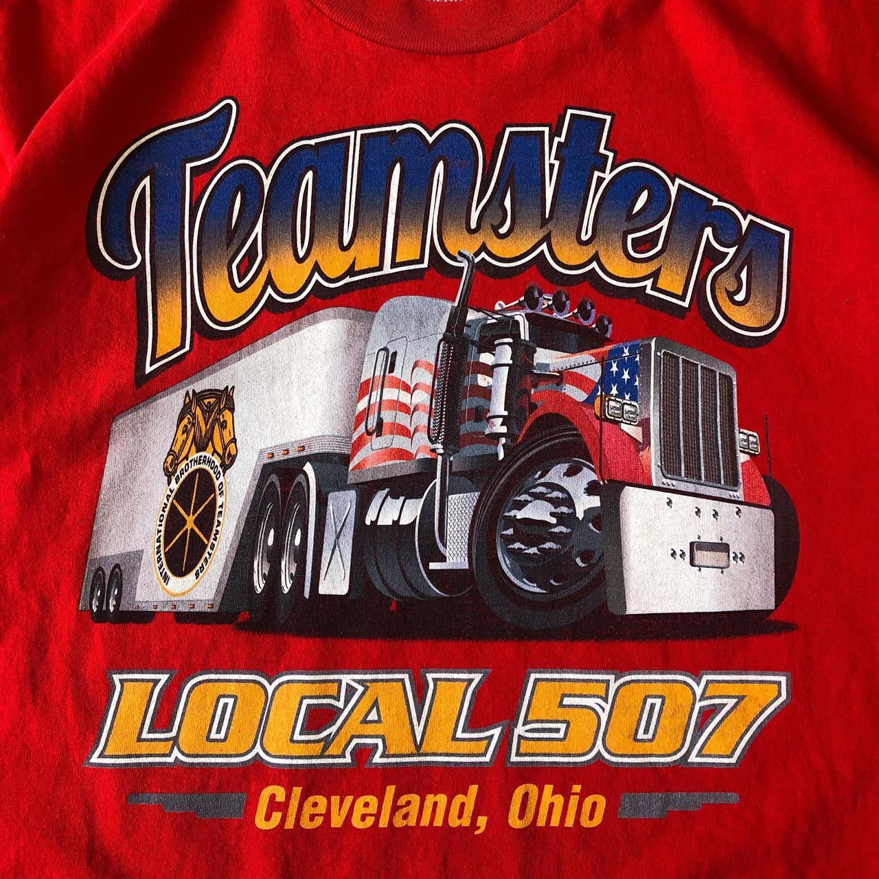 1990s - boxy 'teamsters' graphic tee
