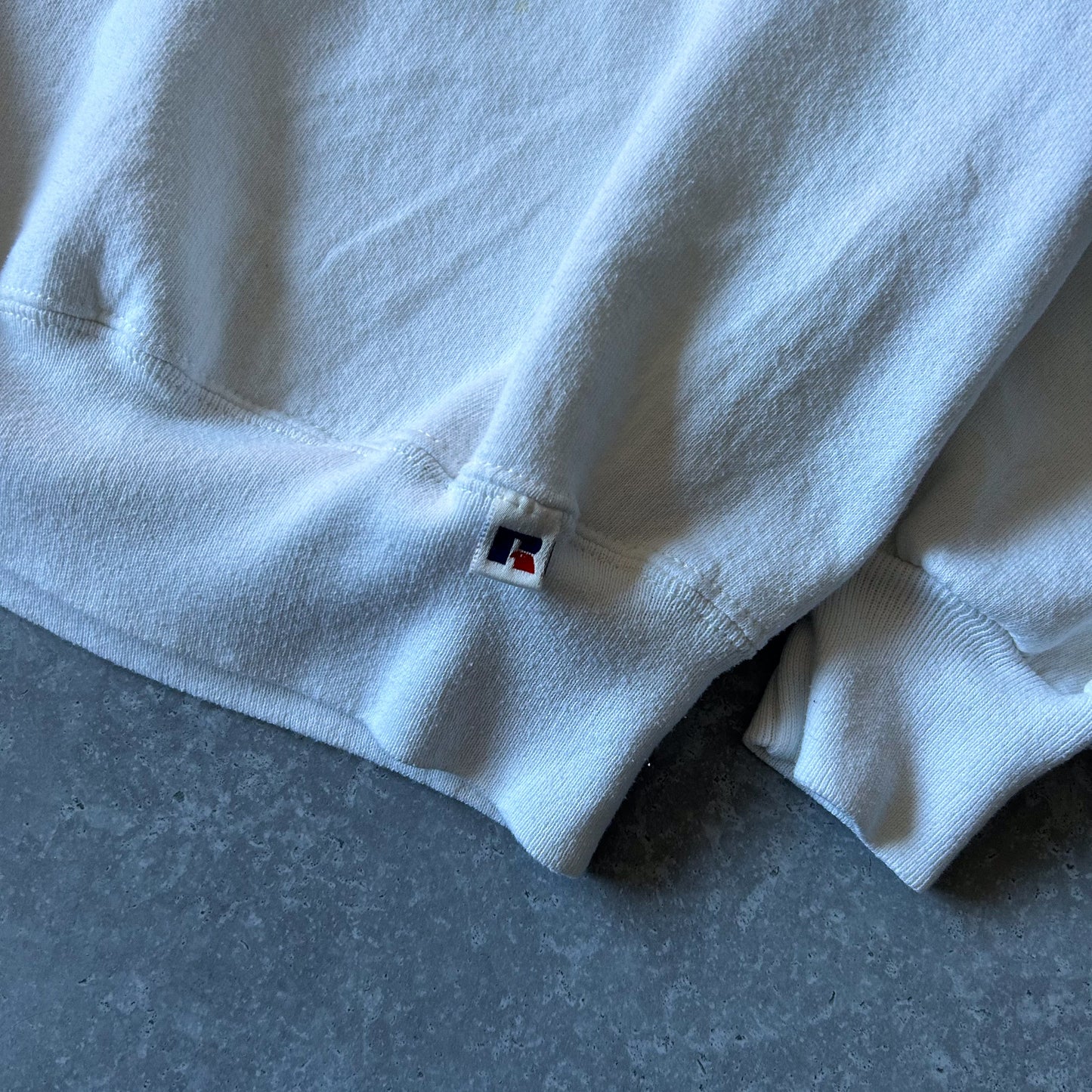1990s - russell athletic 'hhs cheerleader' embroidered sweatshirt