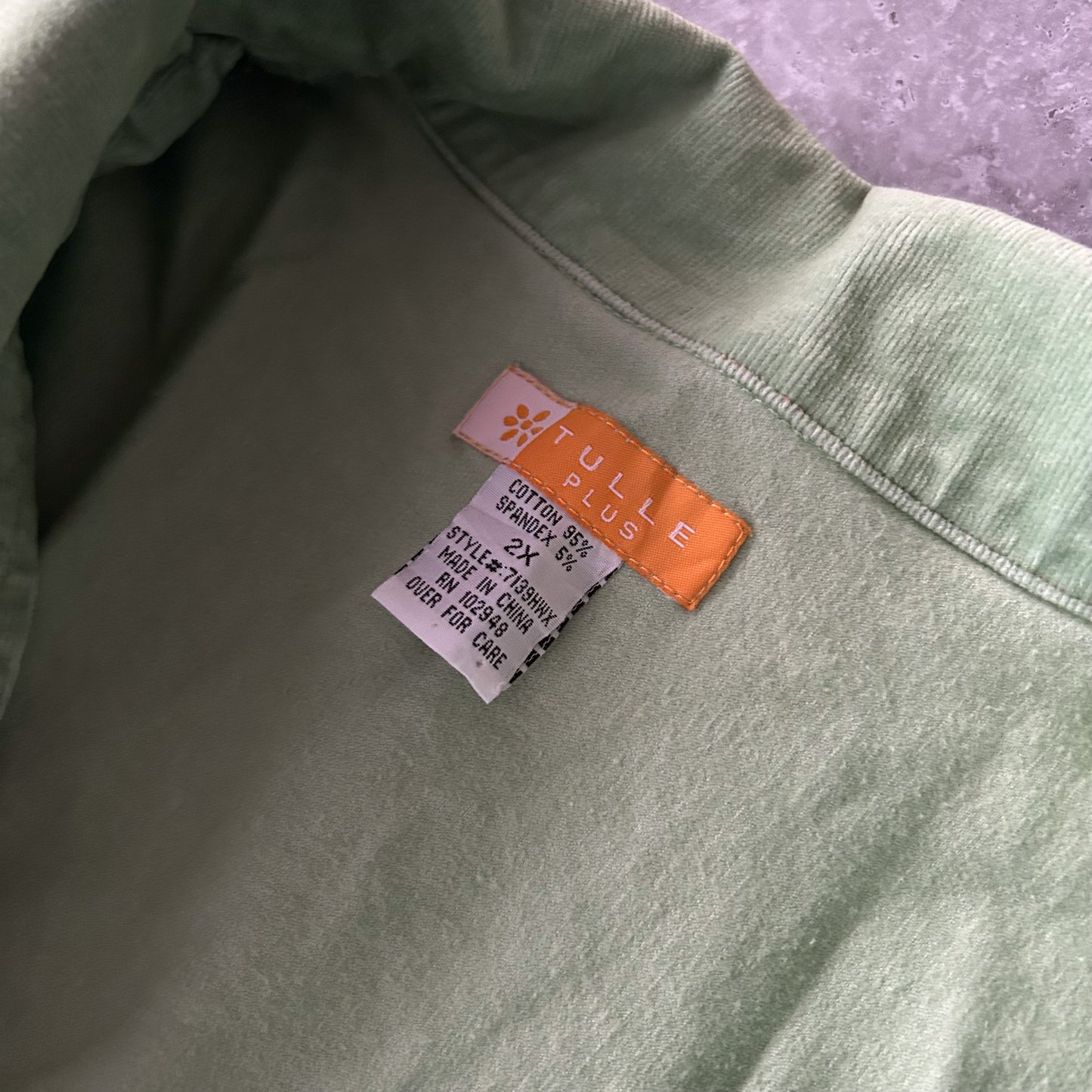 Tulle Plus Green Utility Jacket