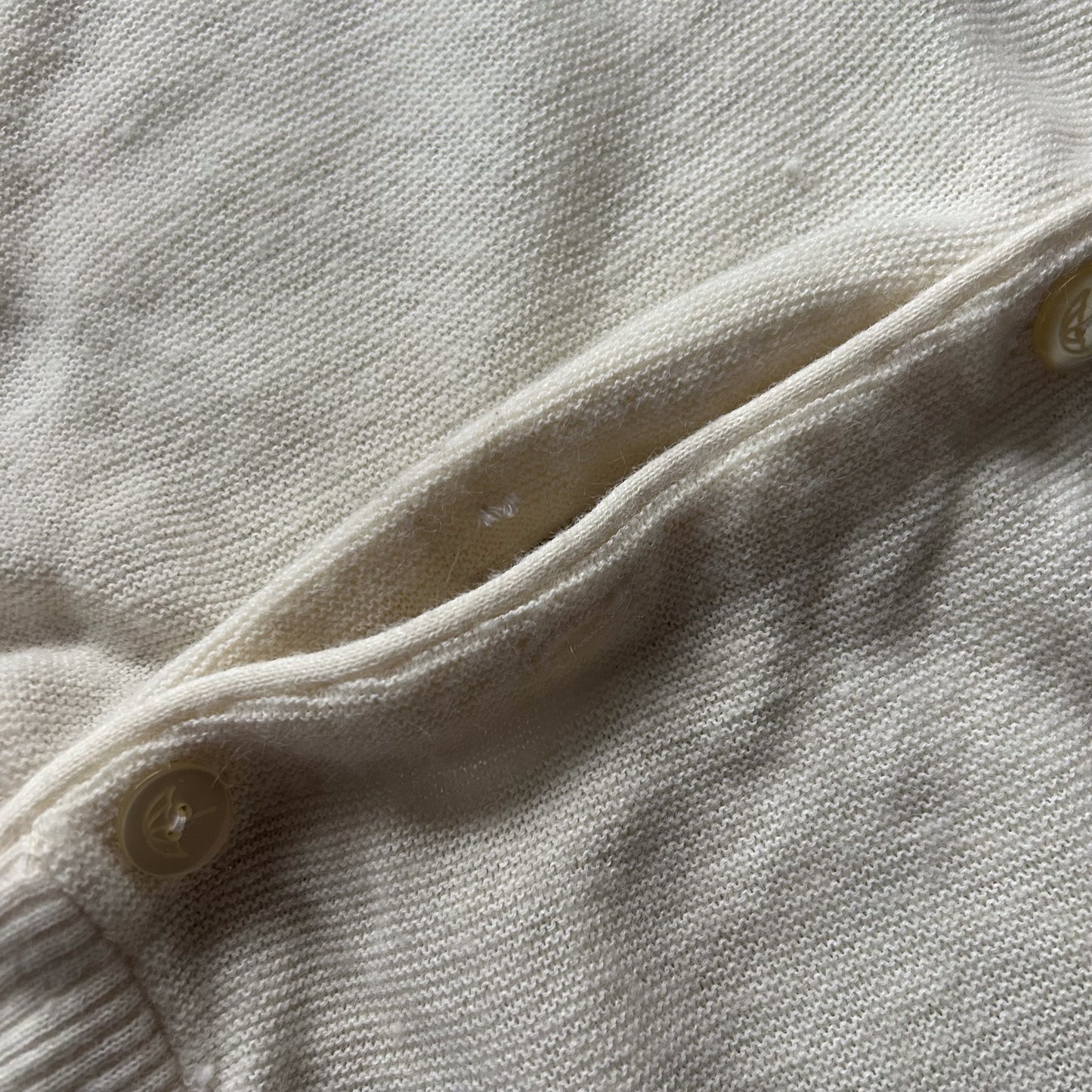 Vintage White Knit Cardigan by Arnold Palmer