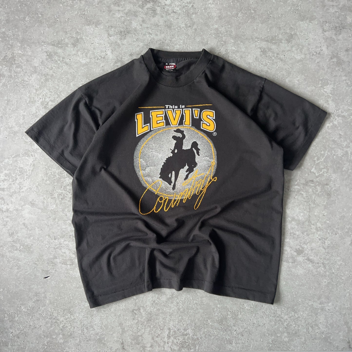 Vintage Men's Single Stitch Levi's Levi's Cowboy Tee