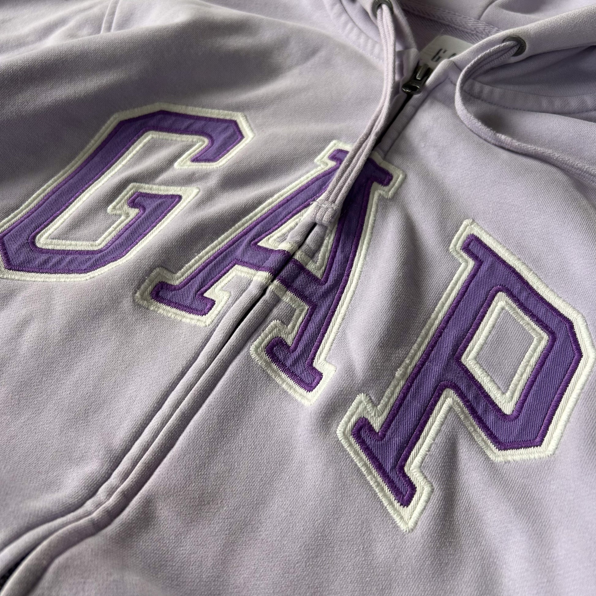GAP Lavender Logo Zip-Up Hoodie