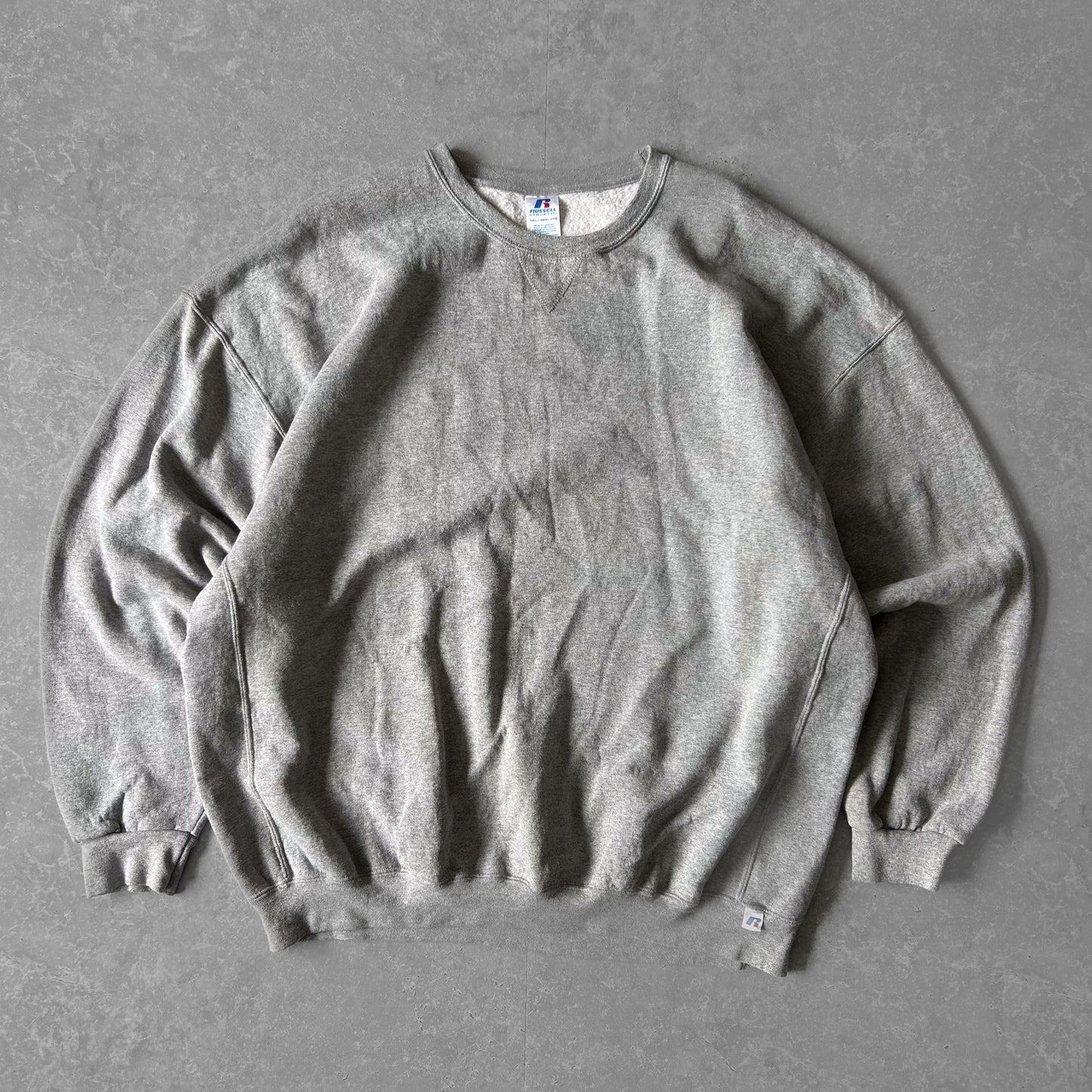 1990s - vintage russell athletic grey crewneck sweatshirt