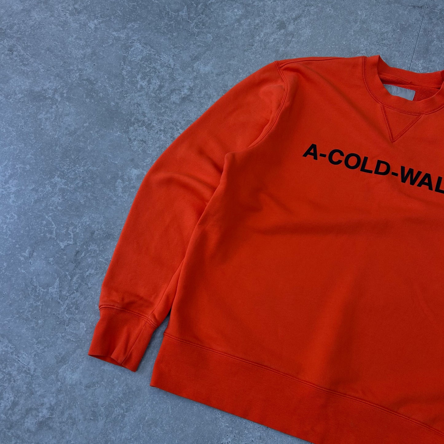 2020s | A-COLD-WALL* Bold Orange Crewneck Sweatshirt