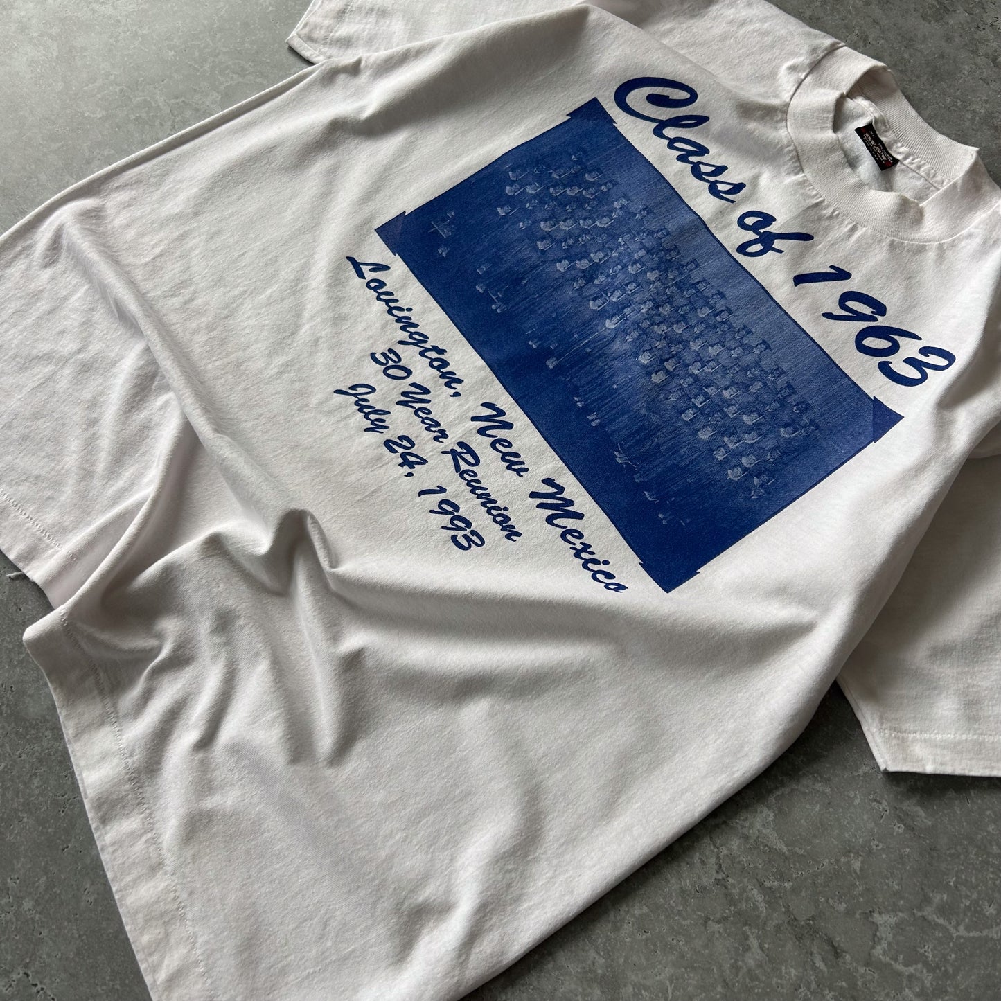 Vintage Single Stitch Class of 1963 Lovington, New Mexico 30-Year Reunion 1993 Graphic T-Shirt