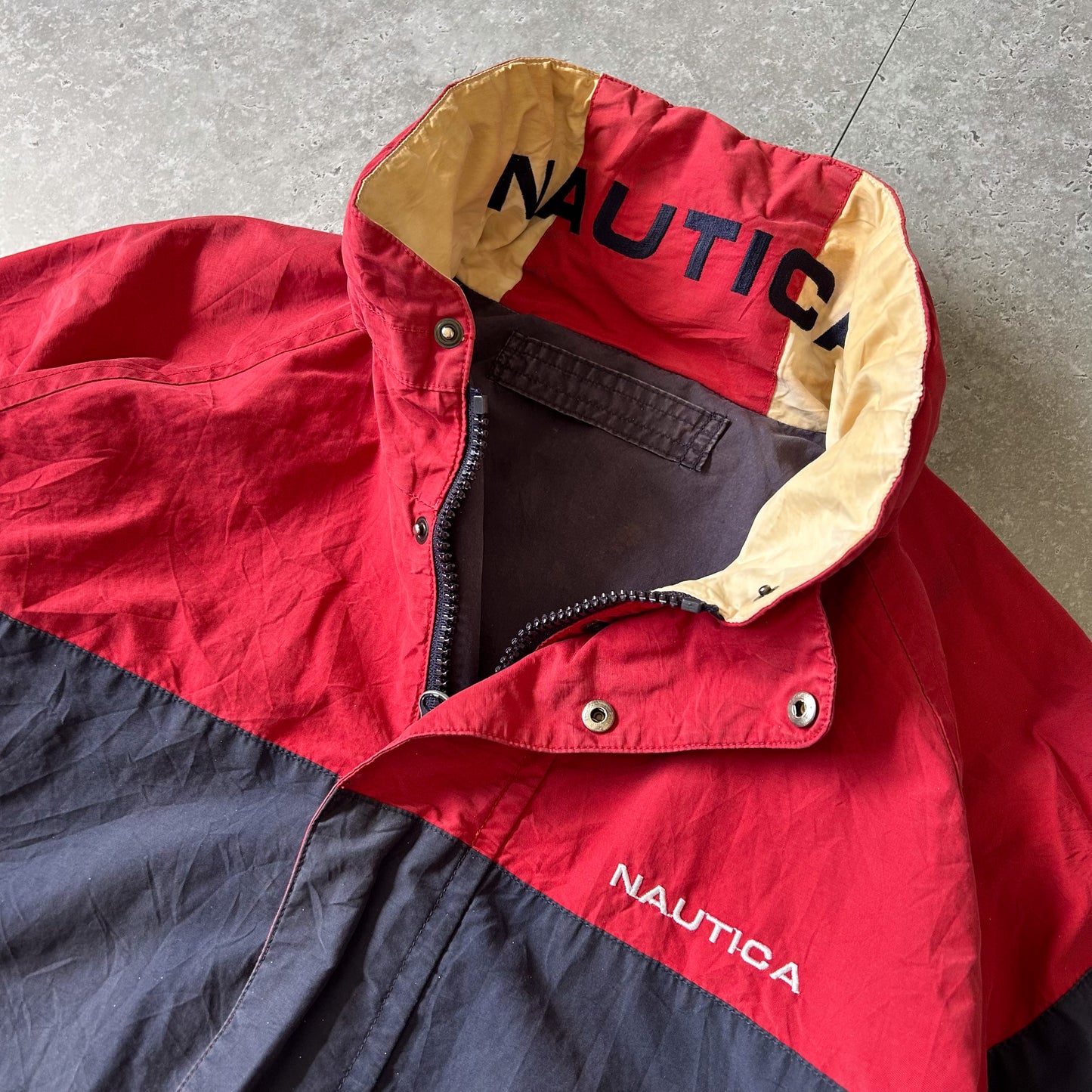 Nautica Color Block Windbreaker Jacket