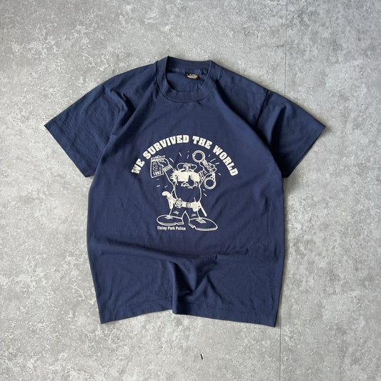 Vintage Men's Single Stitch Screen Stars Best Tinley Park Police World Music Theatre 1992 Arrests Tee