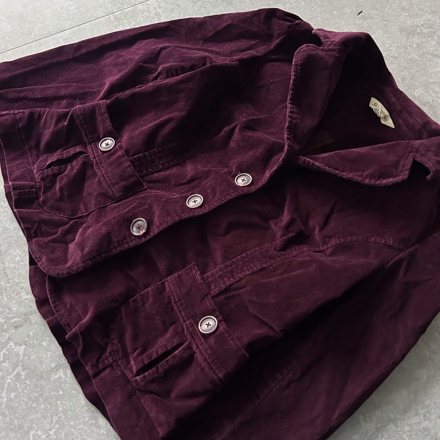Plum Velvet Jacket Blazer with Pockets