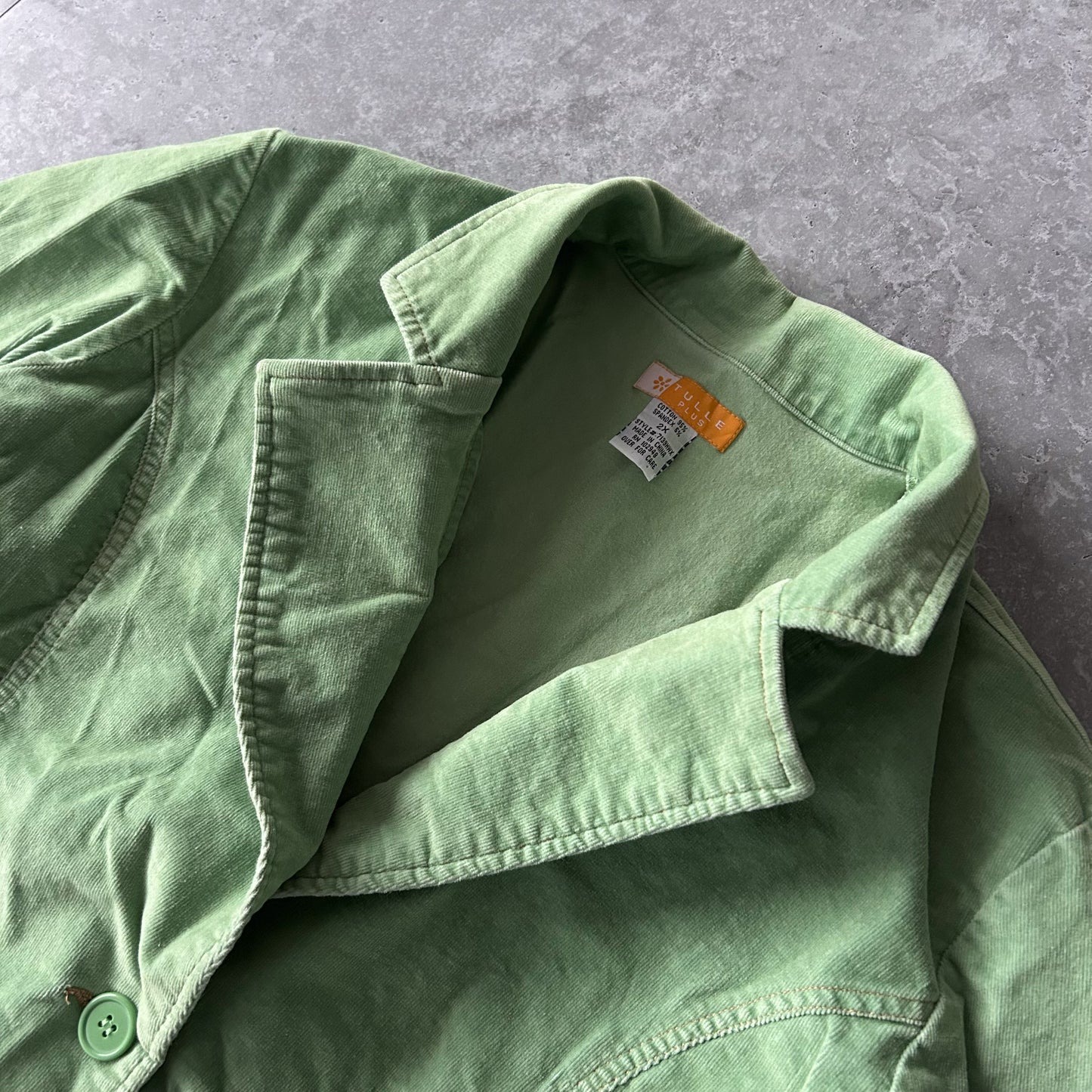 Tulle Plus Green Utility Jacket