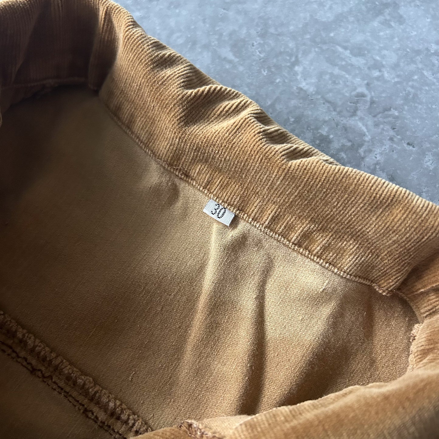 Cropped Brown Corduroy Jacket with Pockets