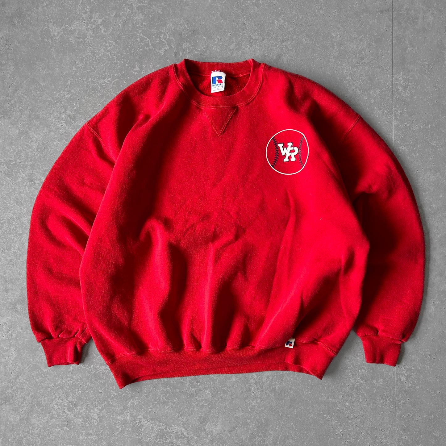 1990s - Vintage Russell Athletic 'WR' Sweatshirt