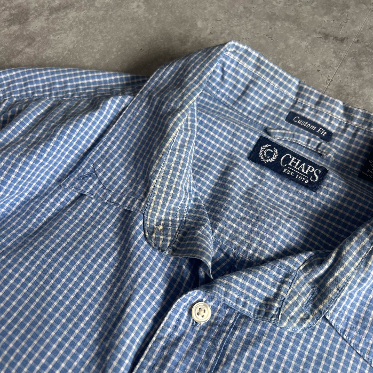 CHAPS Custom Fit Checked Shirt
