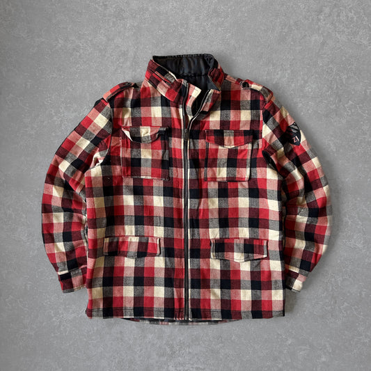 Retro Red and Black Plaid Jacket