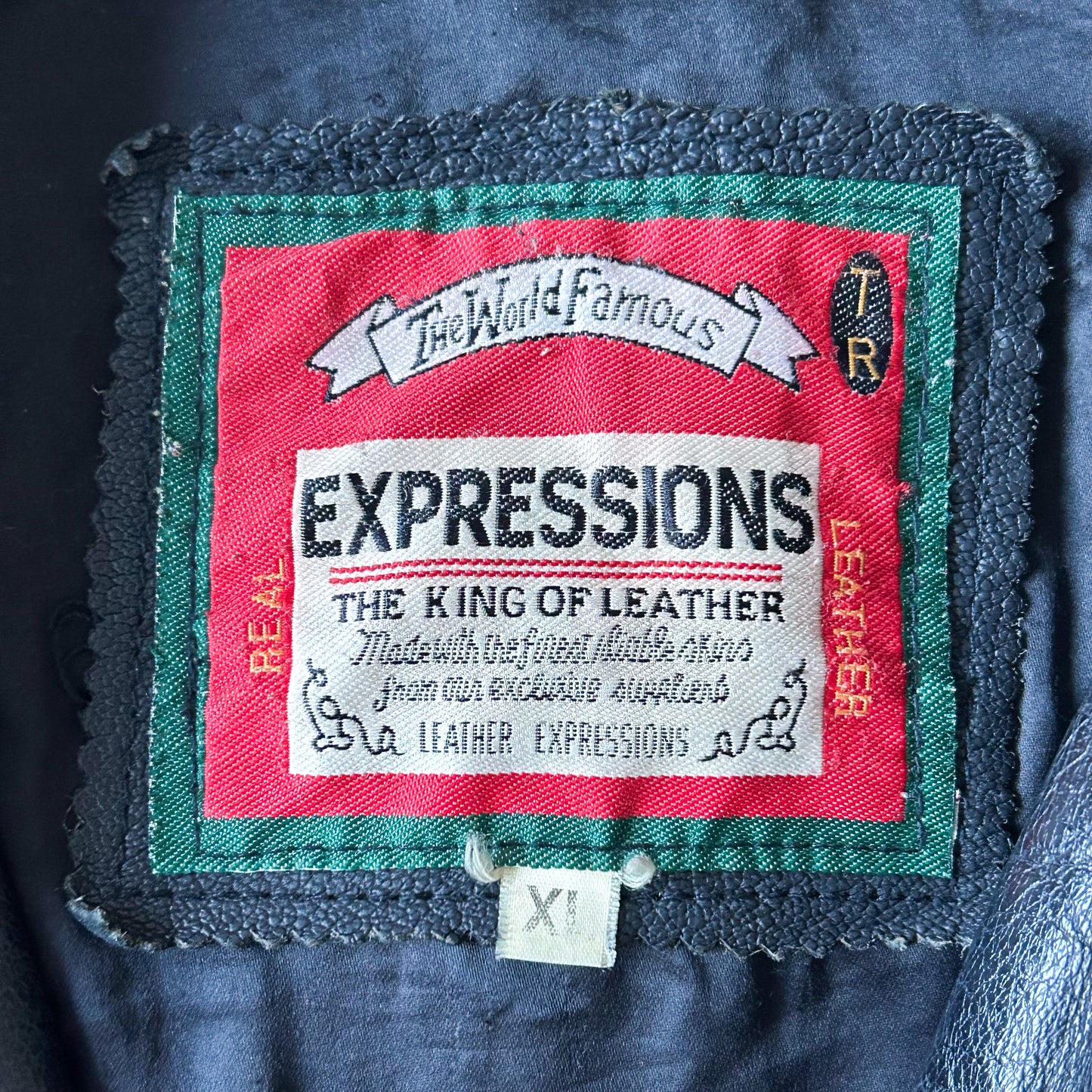 1990s | Vintage Expressions Black Leather Jacket