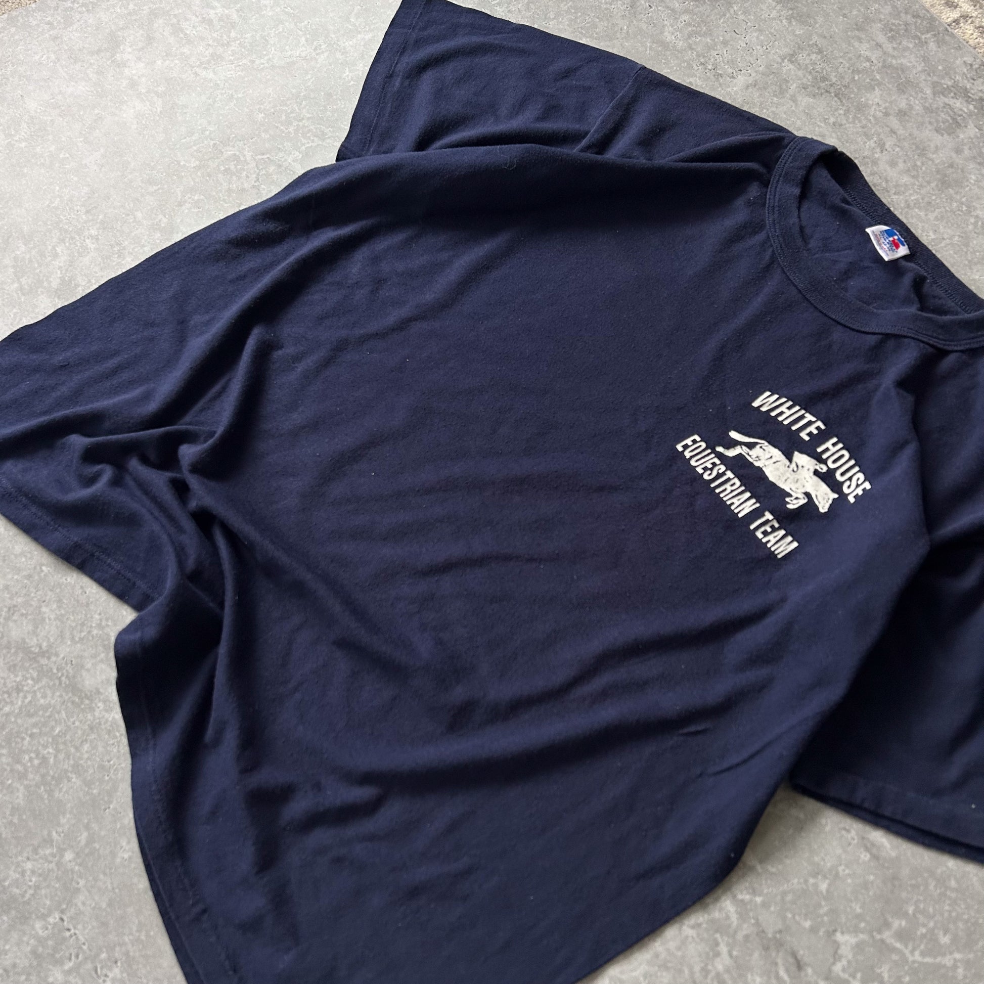 1991 Single Stitch 'White House Equestrian Team' Russell Athletic Tee