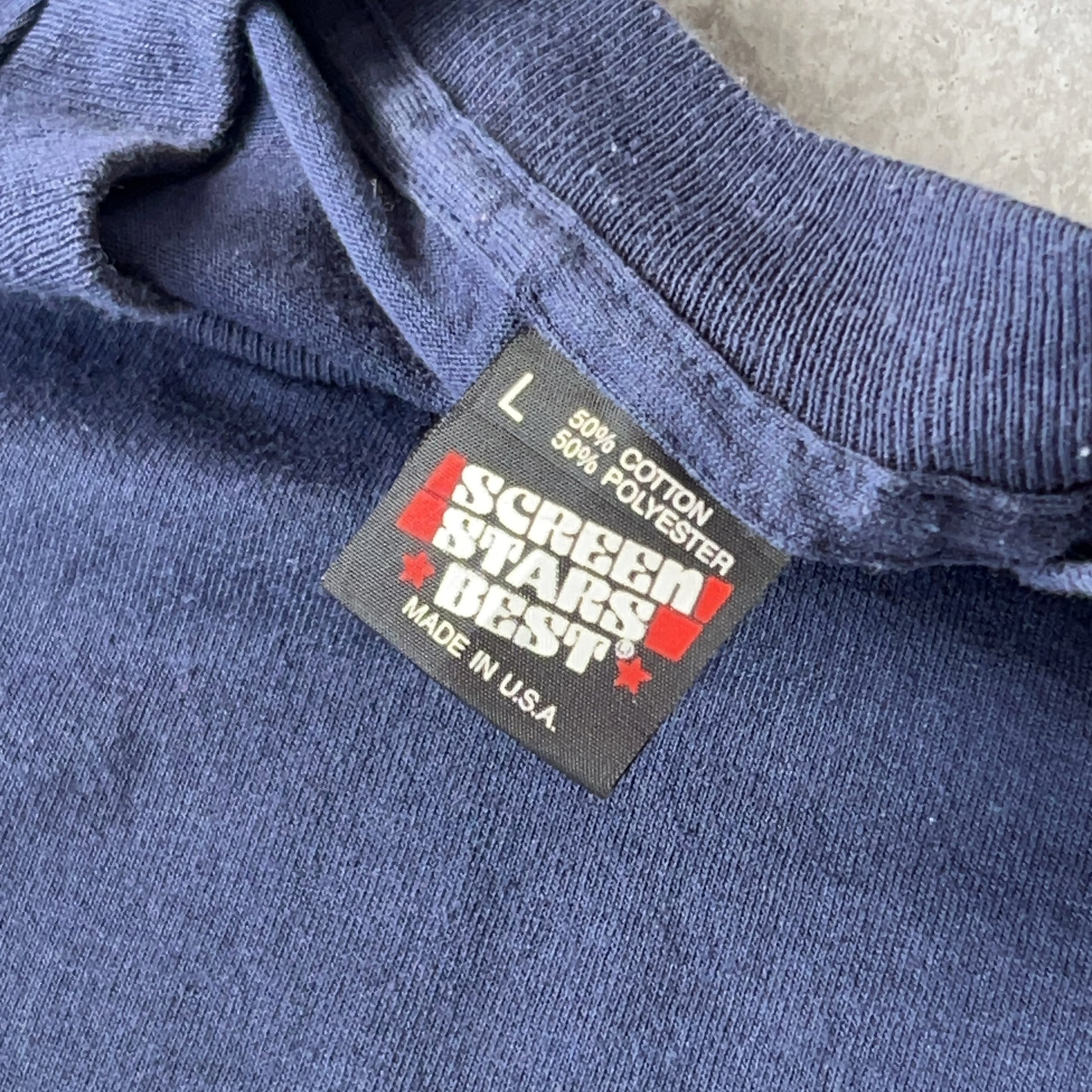 Vintage Men's Single Stitch Screen Stars Best Tinley Park Police World Music Theatre 1992 Arrests Tee