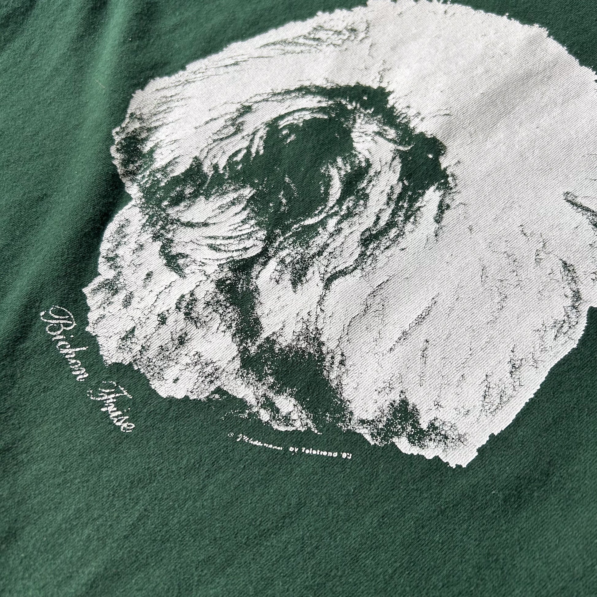Vintage Men's Single Stitch Fruit Of The Loom Bichon Frise Tee