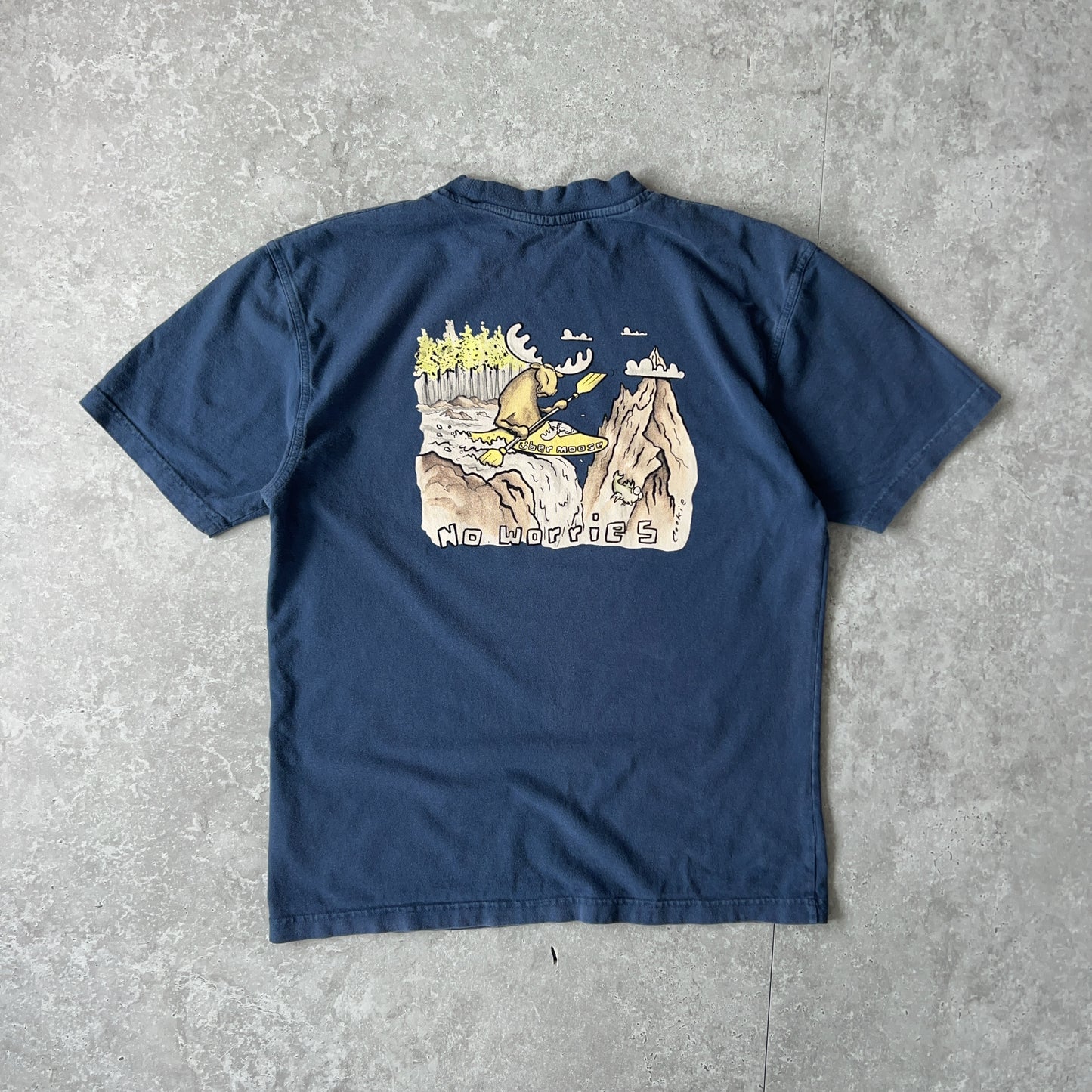 Vintage Men's Single Stitch Über Moose Tee