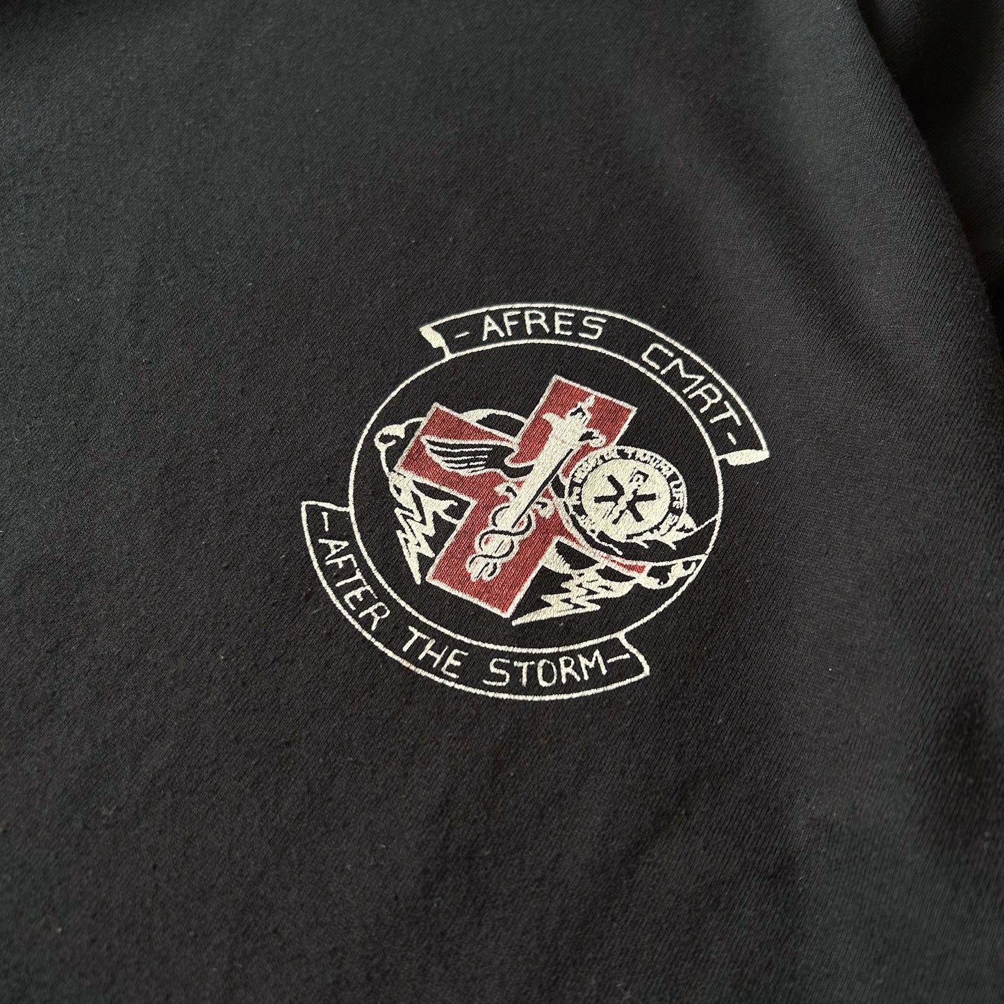 Vintage Men's Single Stitch Jerzees AFRES CMRT Medical Red Flag '92 Sheppard AFB, TX Tee