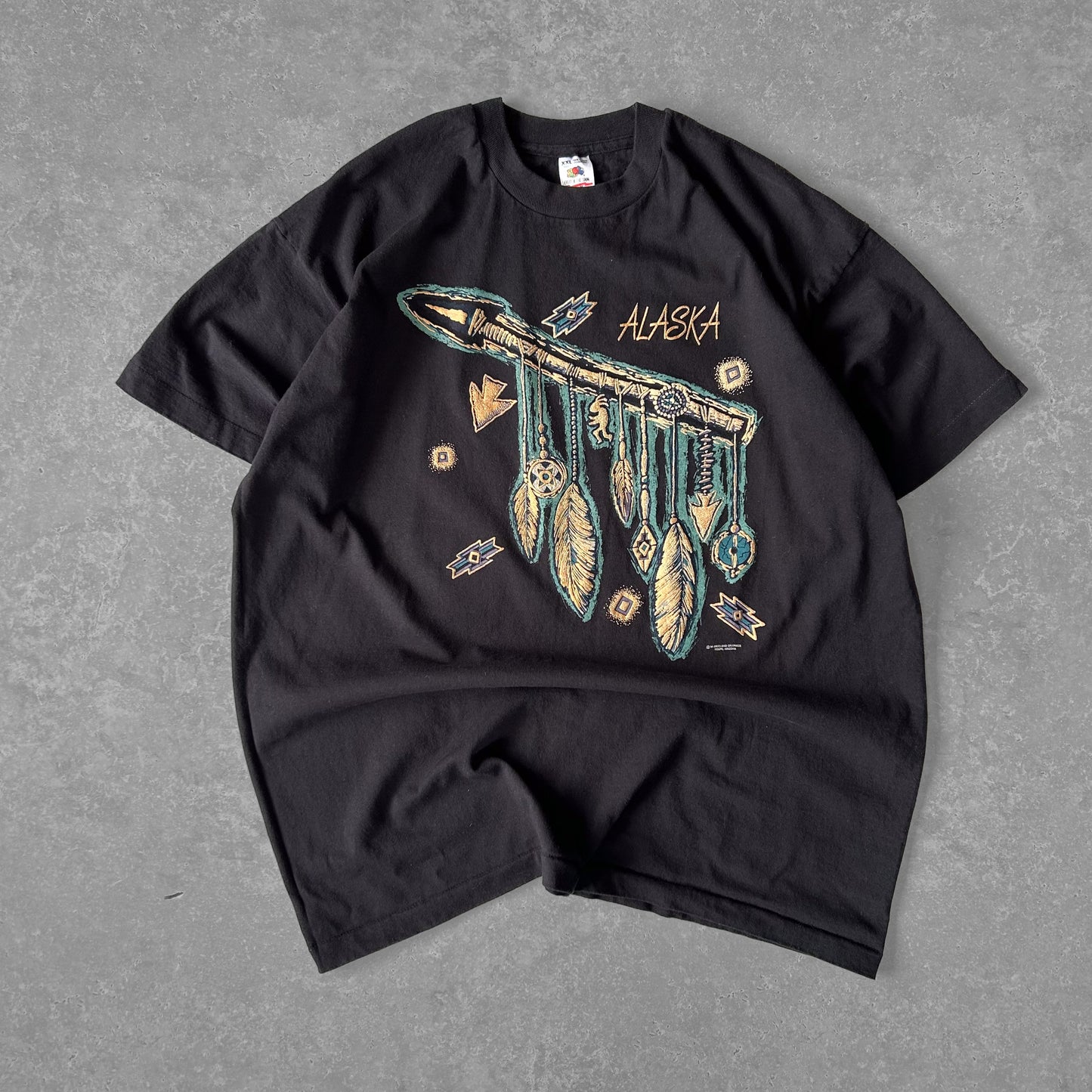 Vintage Men's Single Stitch Fruit Of The Loom Alaska Tee
