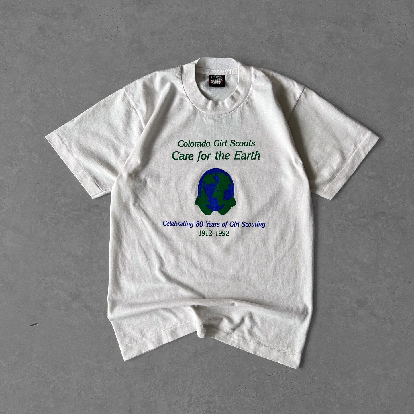 1992 Single Stitch Colorado Girl Scouts “Care for the Earth” 80th Anniversary T-Shirt