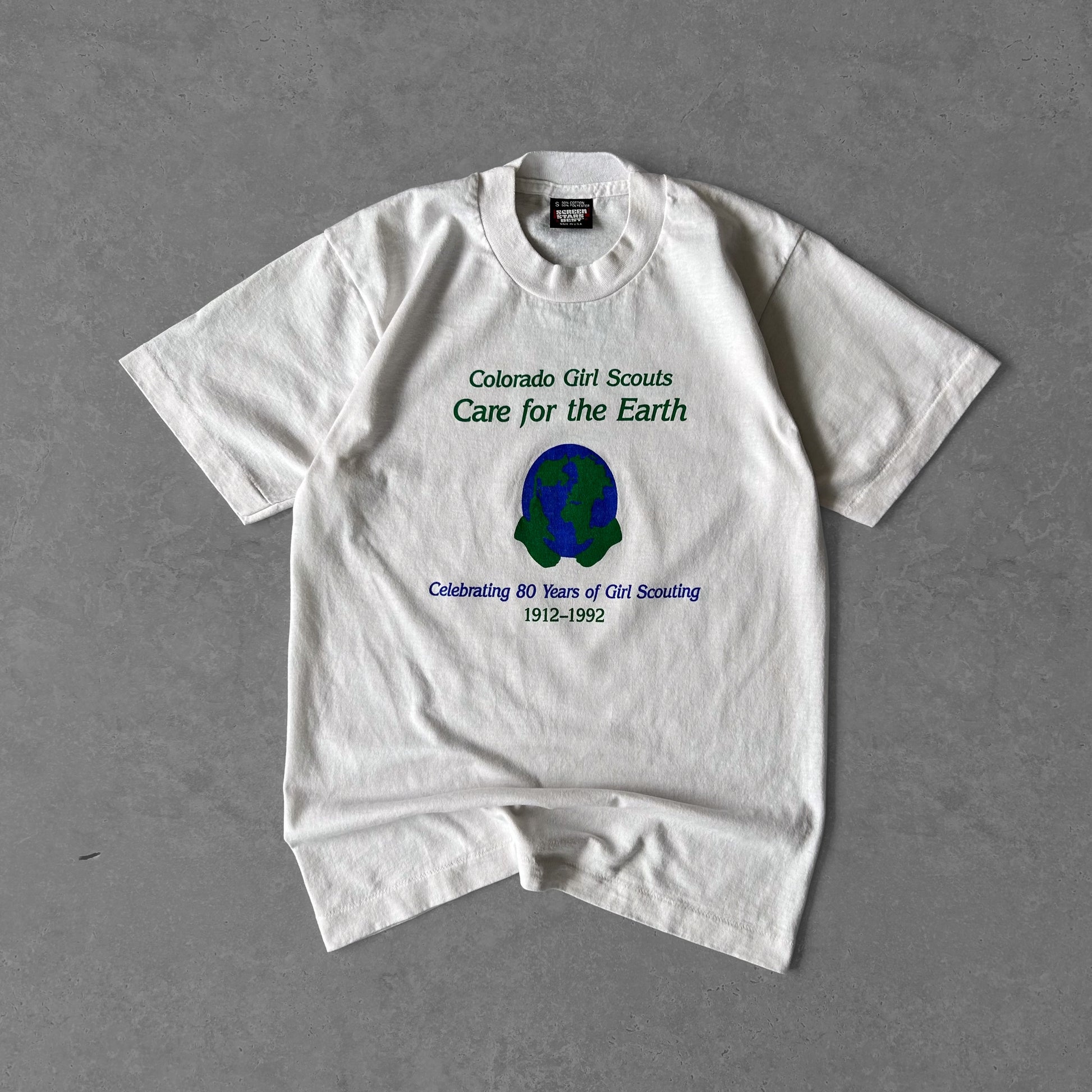 1992 Single Stitch Colorado Girl Scouts “Care for the Earth” 80th Anniversary T-Shirt