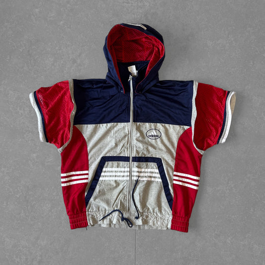 Vintage Adidas Color Block Windbreaker Hoodie