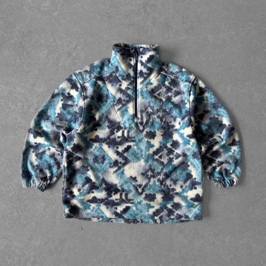 Formula Color Block Fleece Quarter Zip Sweater