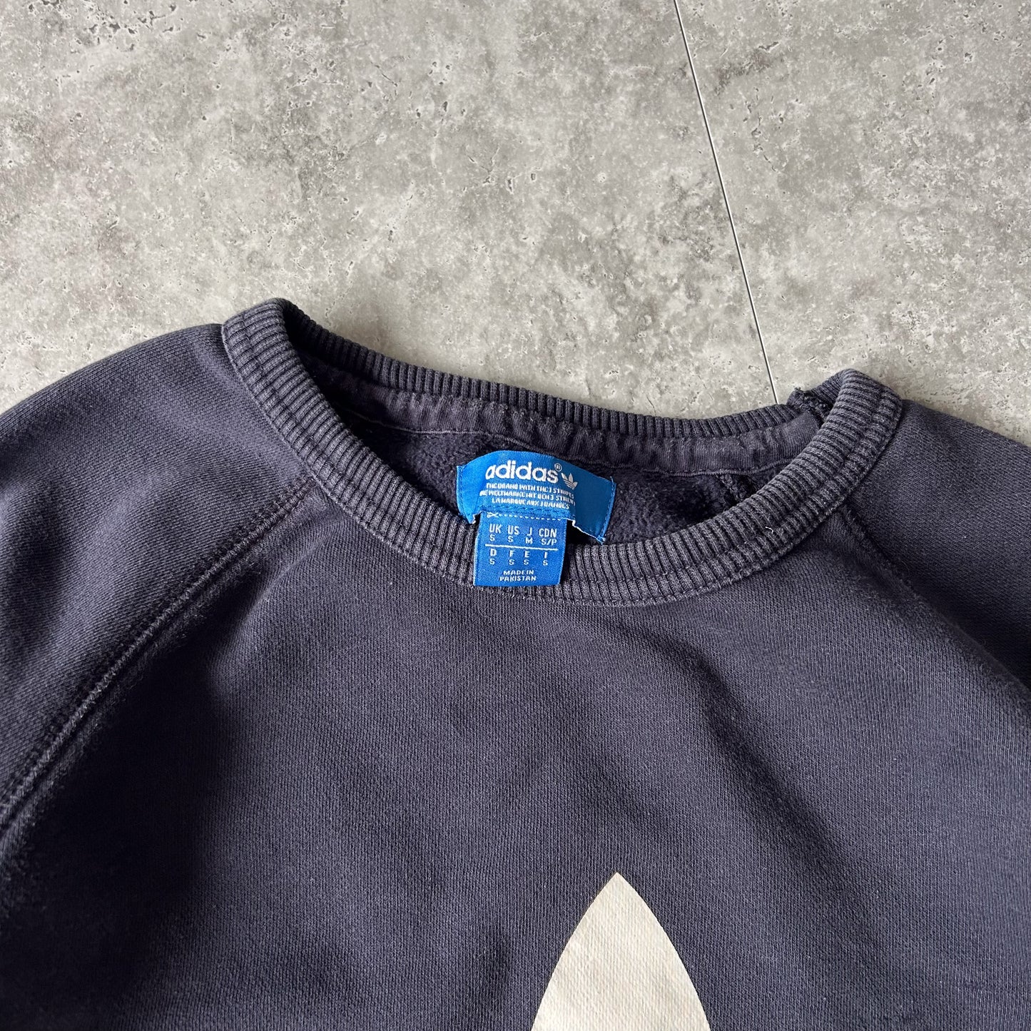 Adidas Navy Trefoil Logo Sweatshirt