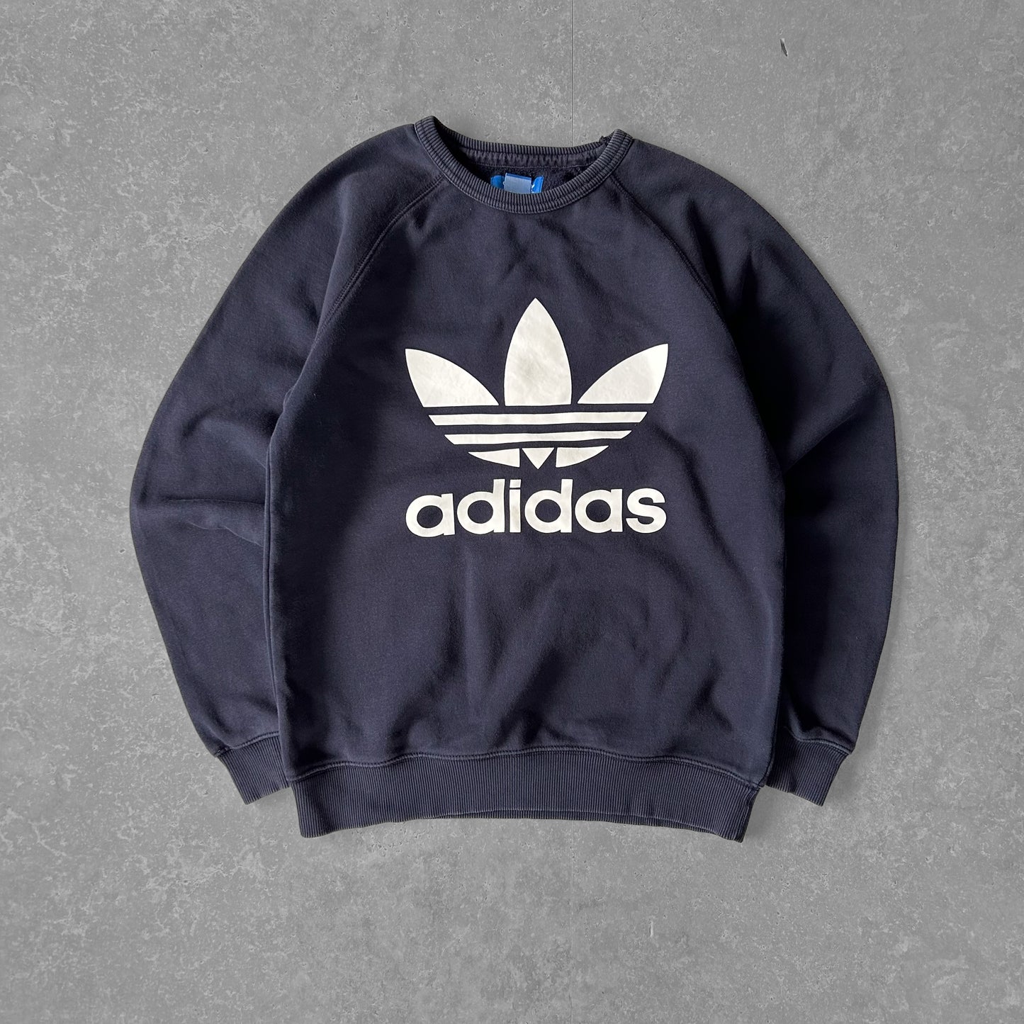 Adidas Navy Trefoil Logo Sweatshirt