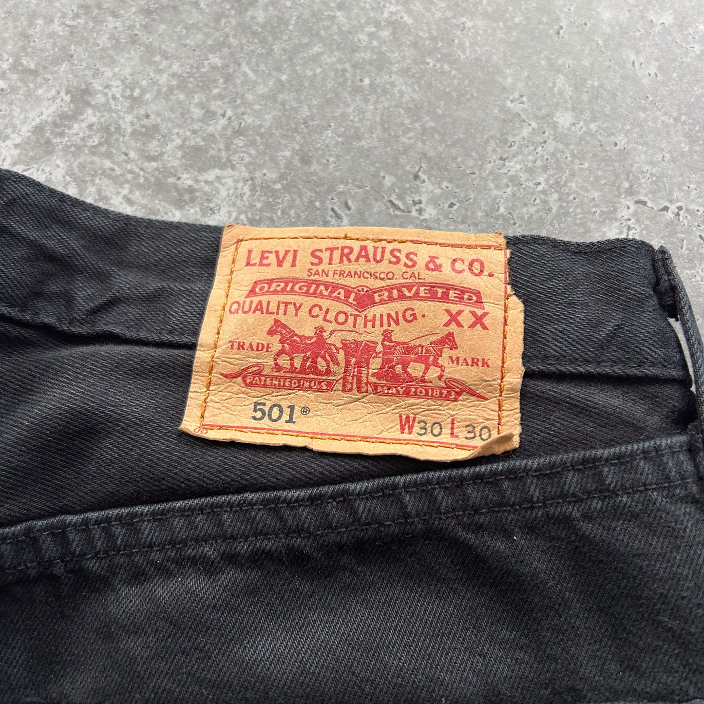 Levi's 501 Black Denim Jeans