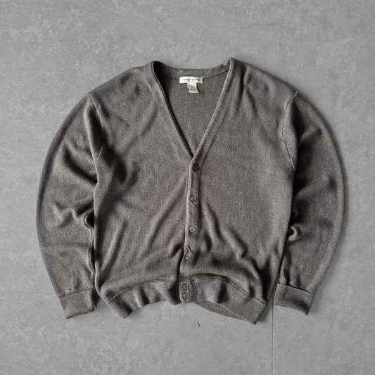 Cypress Links Gray V-Neck Button Cardigan Sweater