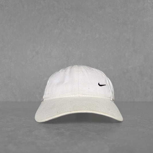 1990s | Vintage Nike White Baseball Cap